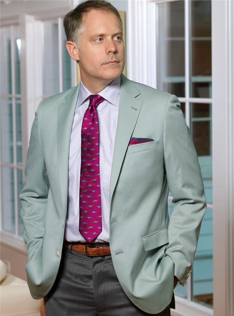 Pale Sage Tropical Wool Sport Coat