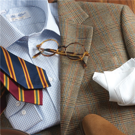Autumn Glen Plaid Wool and Cashmere Sport Coat
