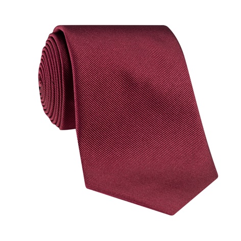 Silk Solid Signature Tie in Claret