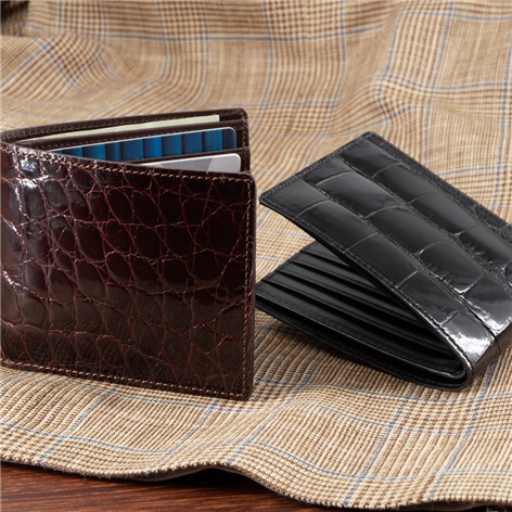 Alligator Billfold Brown