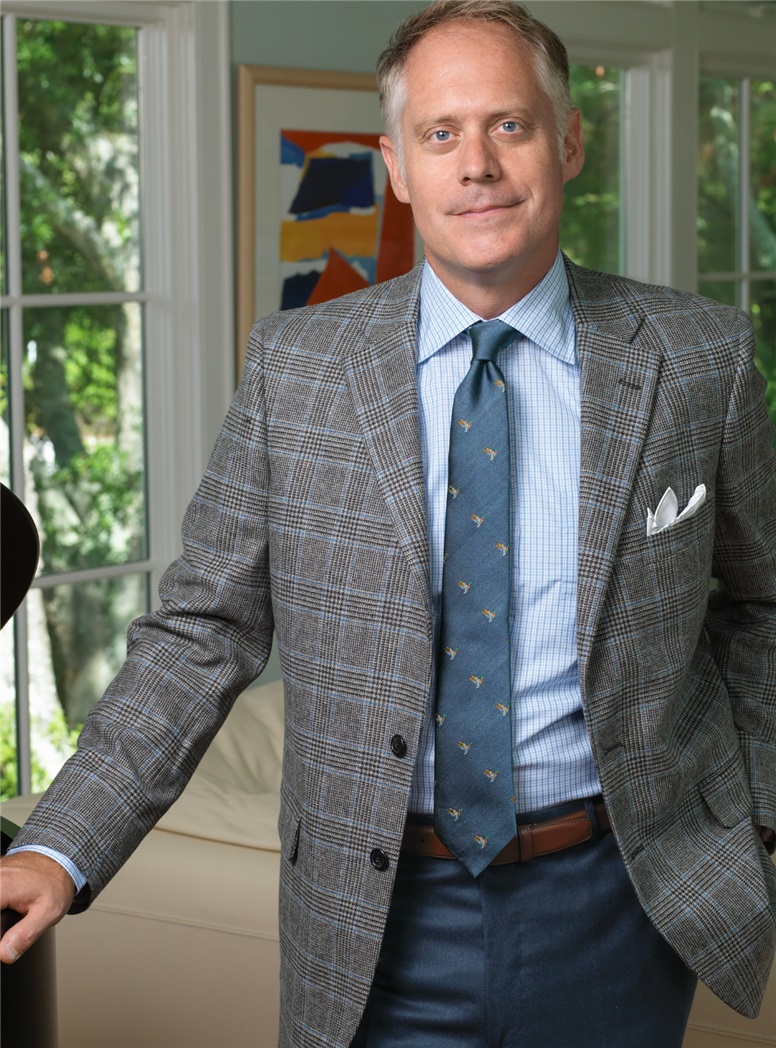 Cobalt and Charcoal Glen Plaid Sport Coat