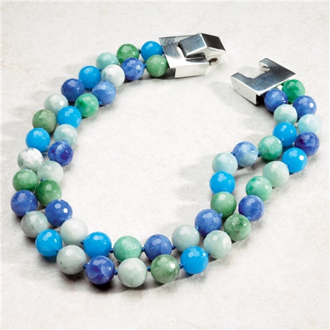 Blue And Green Chaledon Necklace