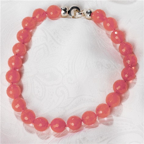 Faceted Cherry Quartz Necklace