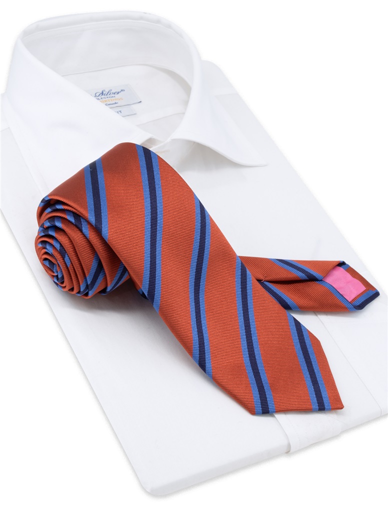 Silk Striped Tie in Persian
