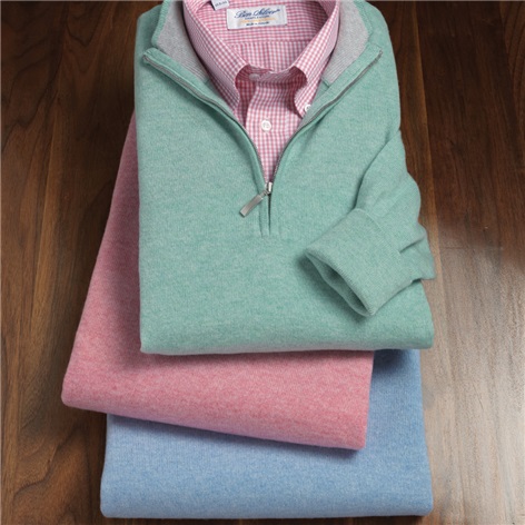 Cashmere Half-Zip Sweaters