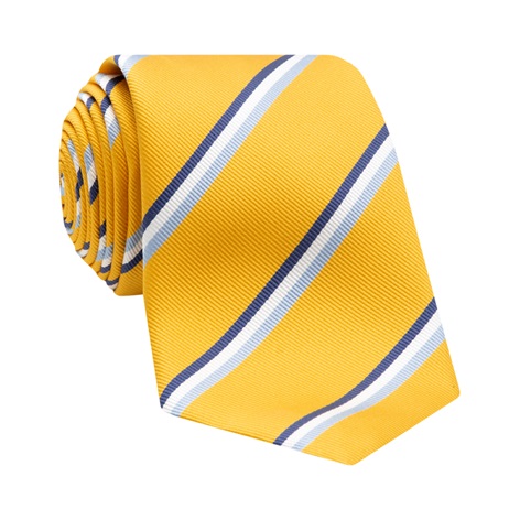 Silk Striped Tie in Sun