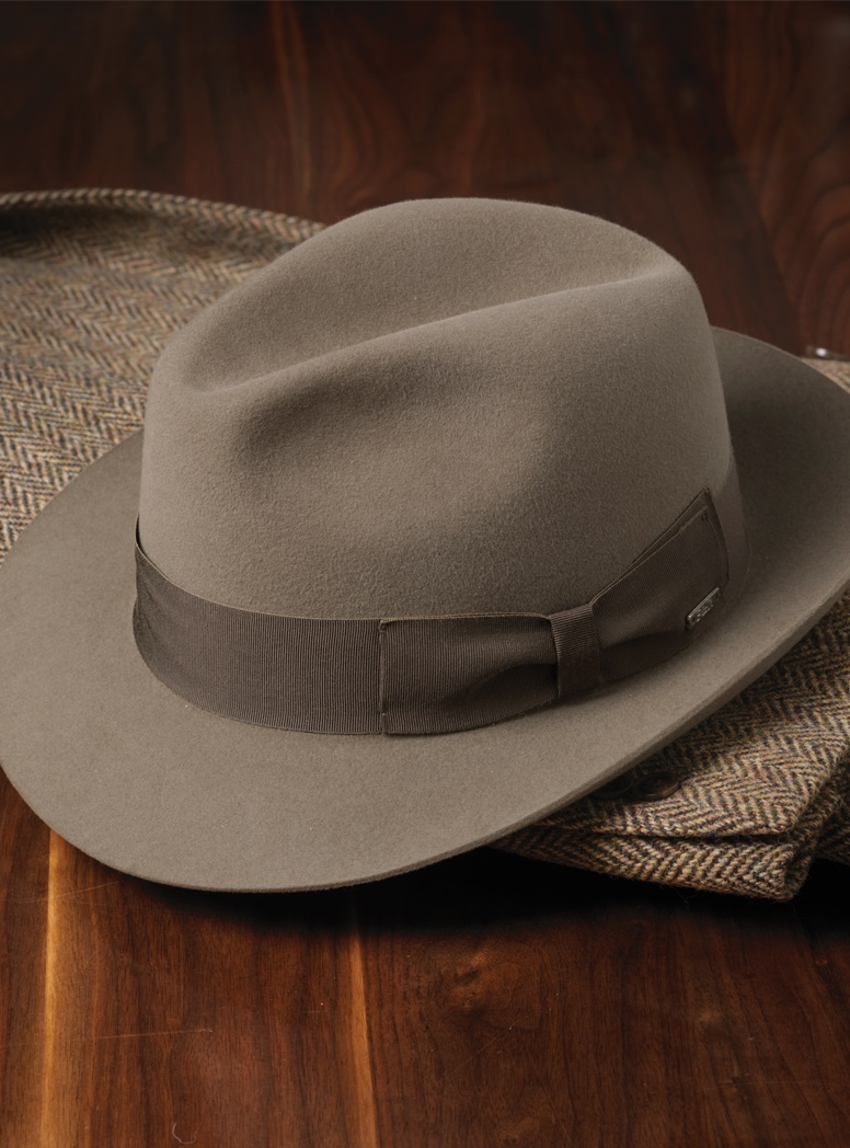 Felt Hat in Sepia