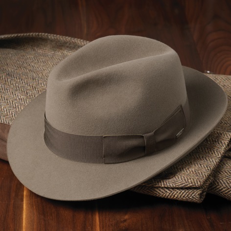 Felt Hat in Sepia