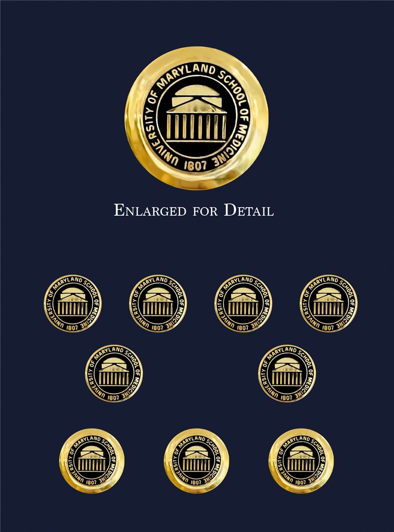 University of Maryland School of Medicine Blazer Button