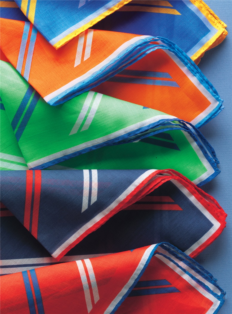 Double Bar Regimental Stripe Pocket Squares