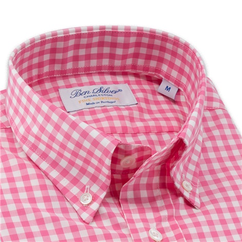 Pink Gingham Button Down