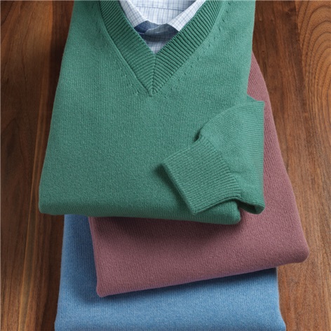 Cashmere V-neck Sweaters