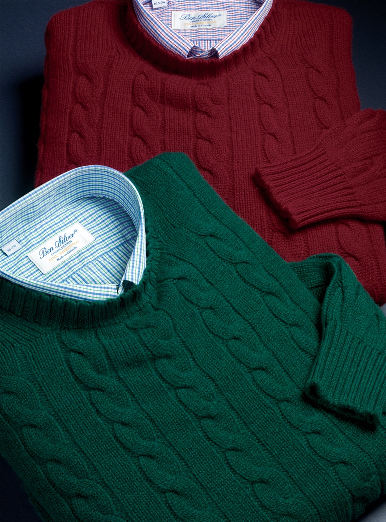 Cashmere Cable Knit Sweaters