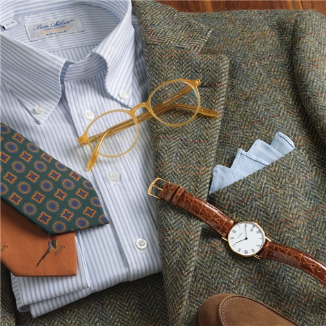 Green British Tweed Sport Coat