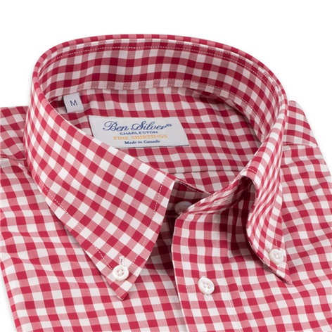 Red Gingham Button Down
