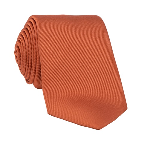 Silk Signature Solid Tie in Copper