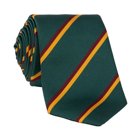 Silk Double Striped Tie in Bottle