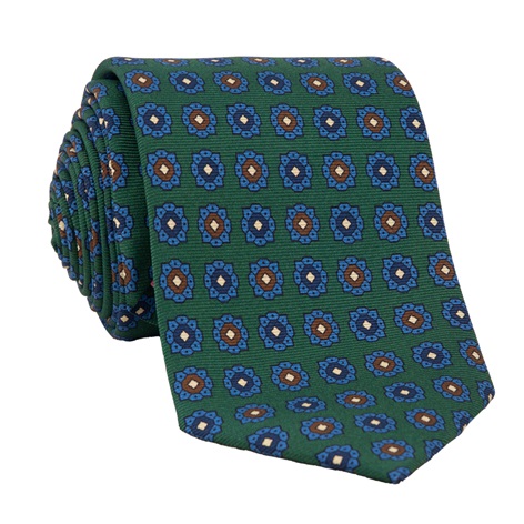 Silk Neat Tie in Kelly Green