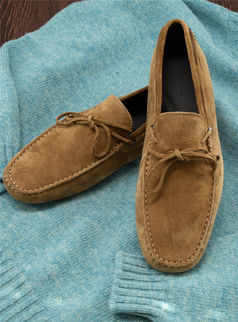 Suede Driving Loafers