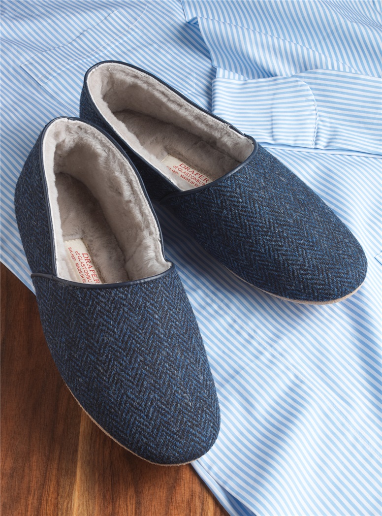 The Lewis Slipper in Navy