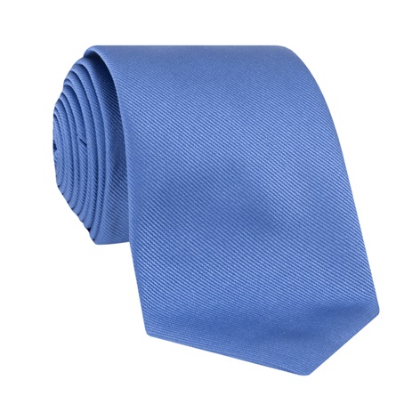 Silk Solid Signature Tie in French Blue