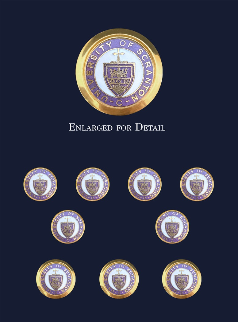 Scranton University Blazer Button