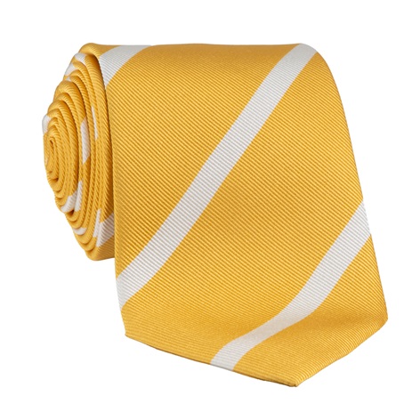 Silk Bar Striped Tie in Sun