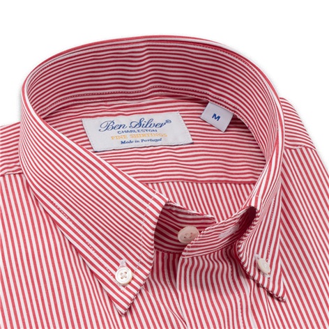 Red Bengal Stripe Button Down