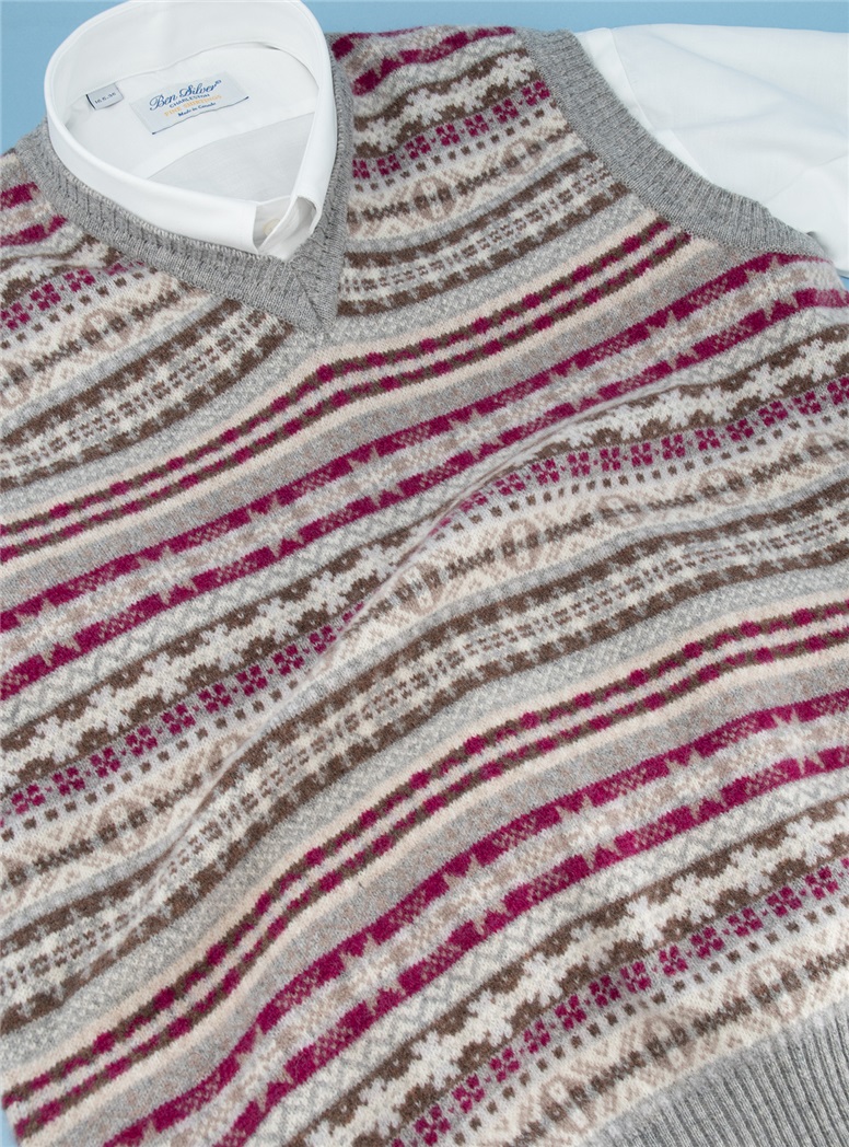 Lambswool Fair Isle Sweater Vest
