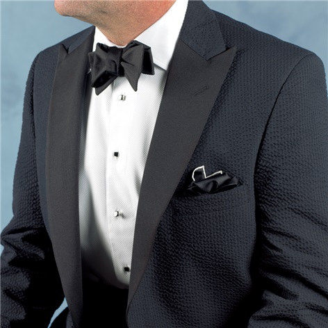 Black Seersucker Tuxedo