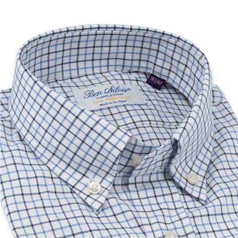 Black and Sky Tattersall Button Down