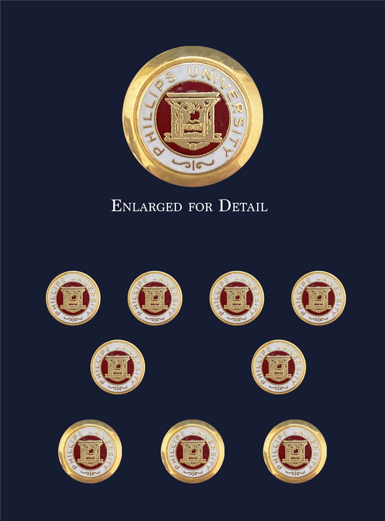 Phillips University Blazer Button