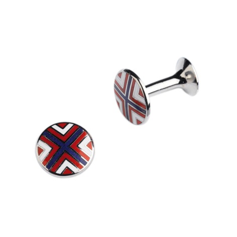 Red, Blue, and White Cross Cufflinks