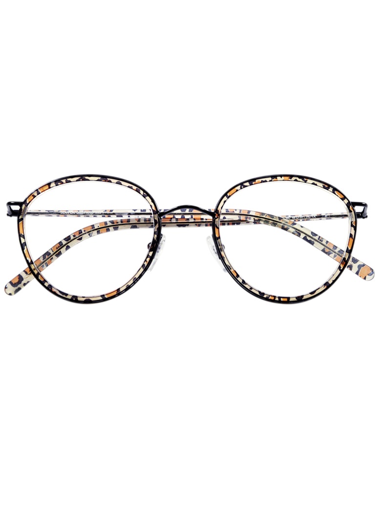 Retro Round Frames in Leopard