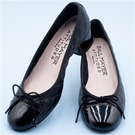 Ladies Quilted Heel in Black