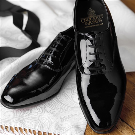 The Overton Black Patent Oxford