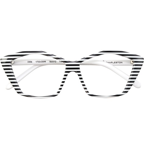 Multi-Stripe Wissing Frame in Black and White