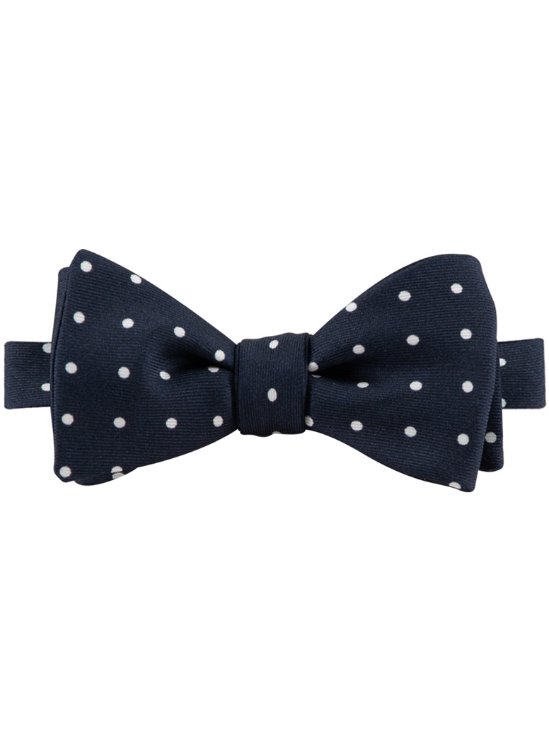 Ellipsis Bow Tie in Navy