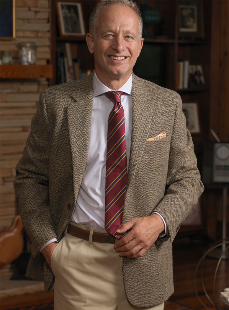Harris Tweed Sport Coat in Sepia and Cream Herringbone
