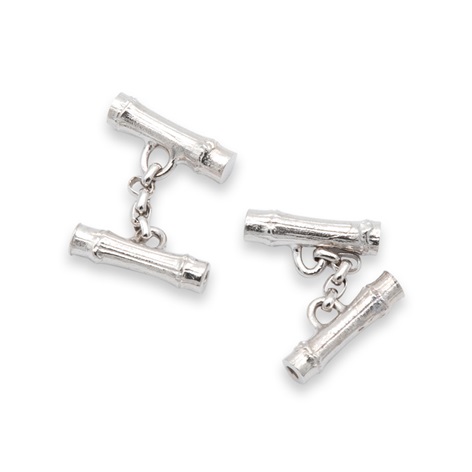 Silver Bamboo Cufflinks