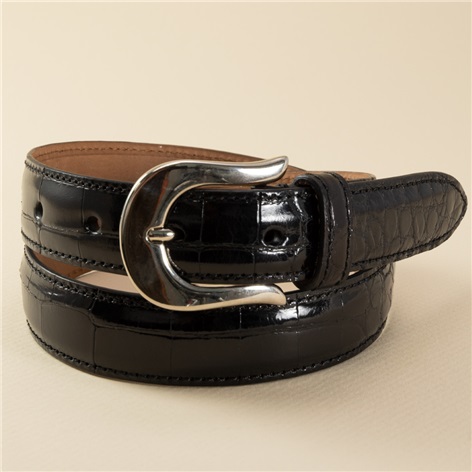 Ladies Gator Belt in Black