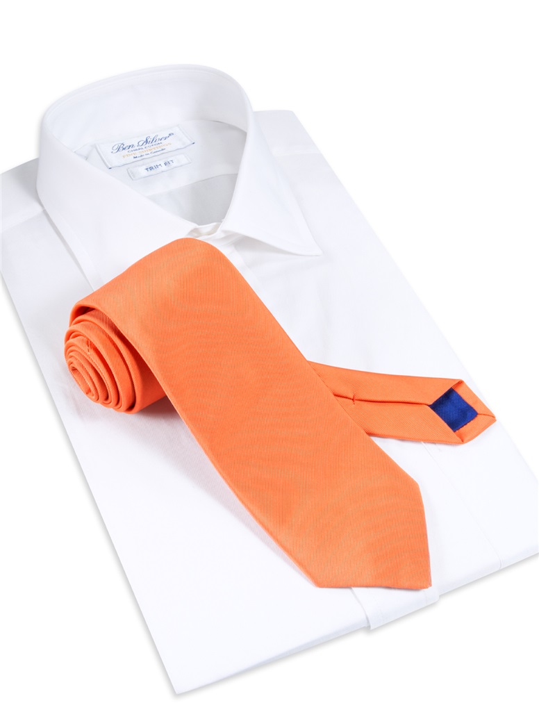 Mogador Solid Tie in Orange