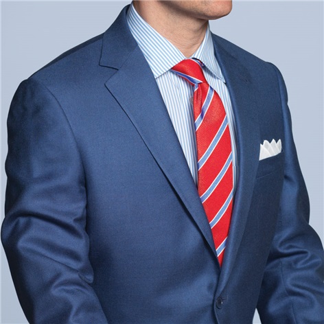 Rich Blue Camelhair and Silk Sport Coat