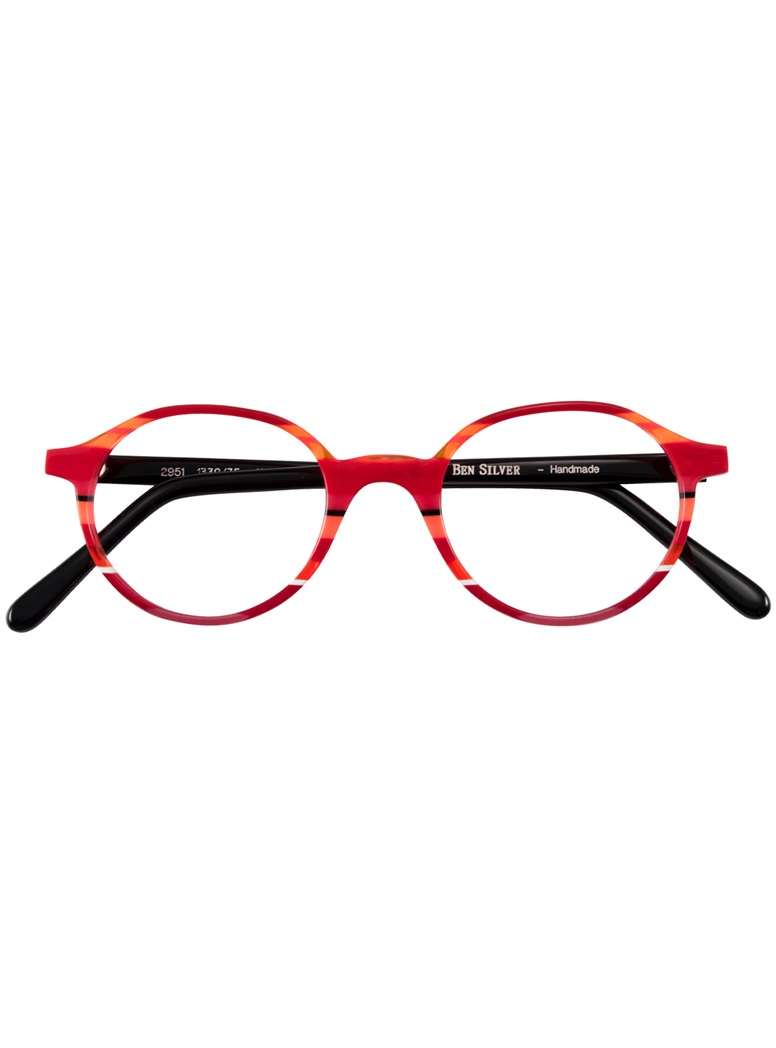 Multi-Colored Handmade Frame in Fire Red and Peach