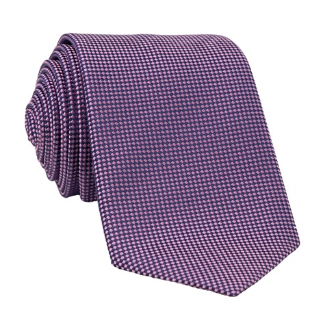 Silk Basketweave Tie in Lilac