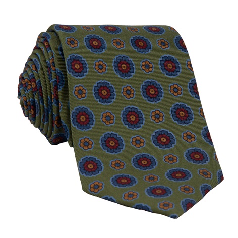Silk Neat Tie in Clover