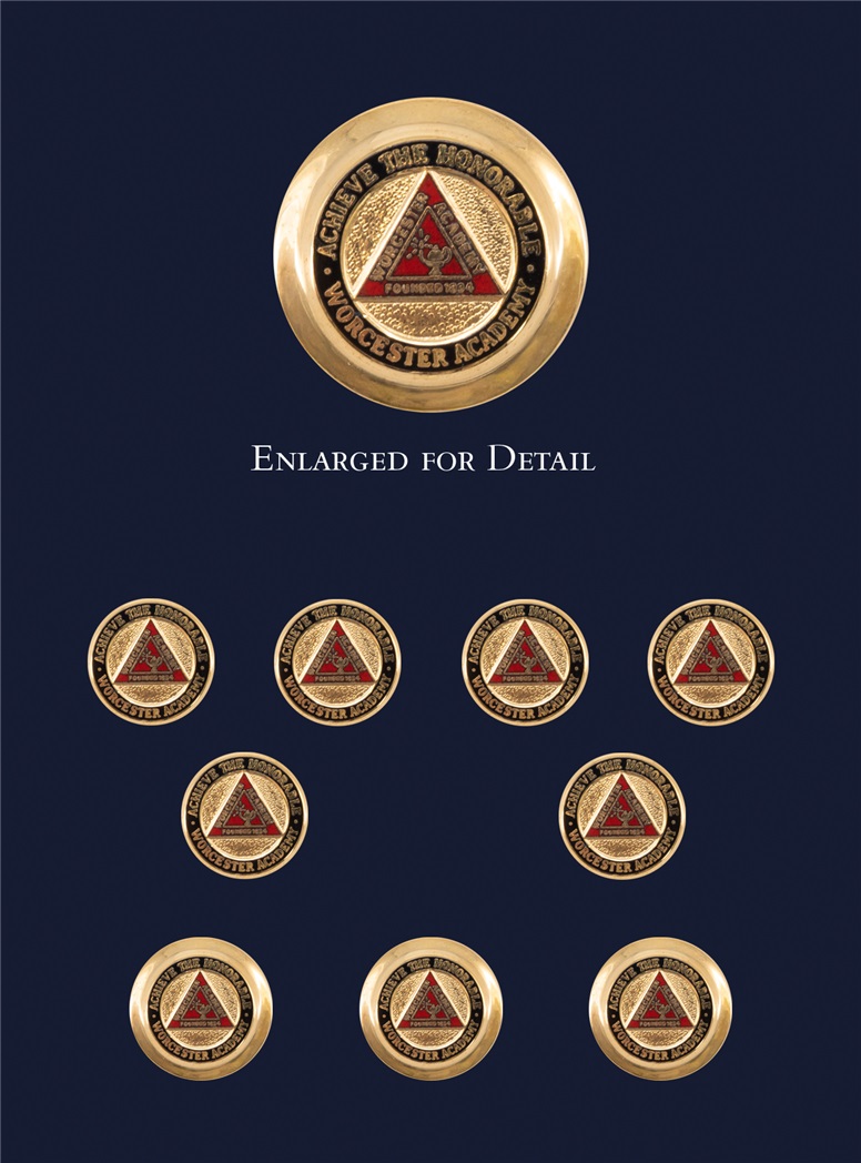 Worcester Academy Blazer Button