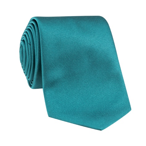 Silk Signature Solid Tie in Teal