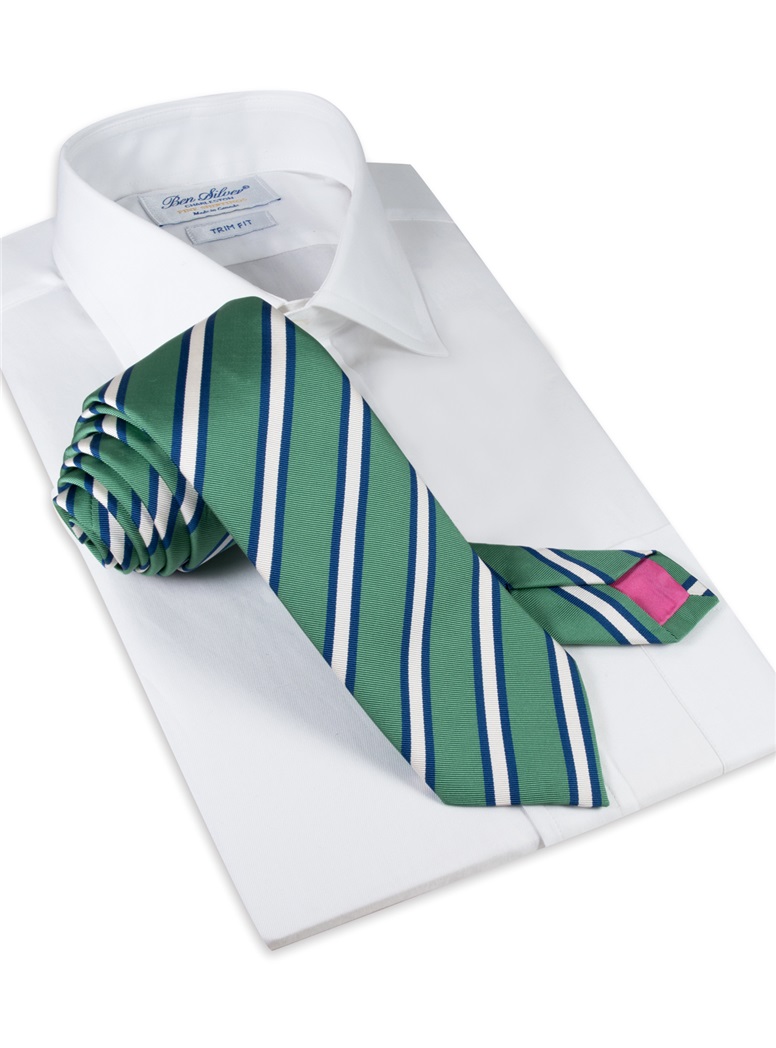 Mogador Striped Tie in Grass