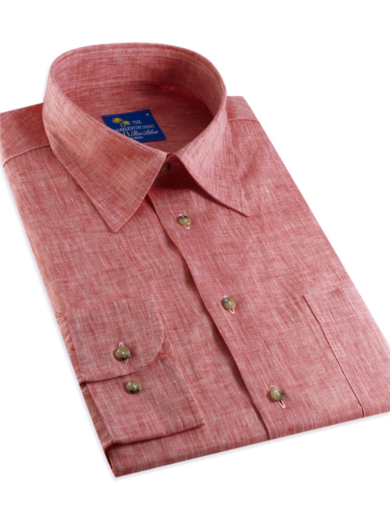 Brick Charleston Linen Shirt